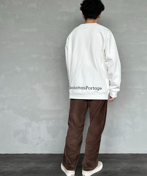 「Manhattan Portage」 スウェットカットソー X-LARGE ブラック レディース_画像5