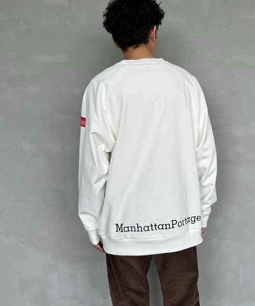 「Manhattan Portage」 スウェットカットソー X-LARGE ブラック レディース_画像7