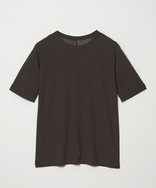 tシャツ 「conte」コットン シアー クルーネックTシャツ レディースの画像