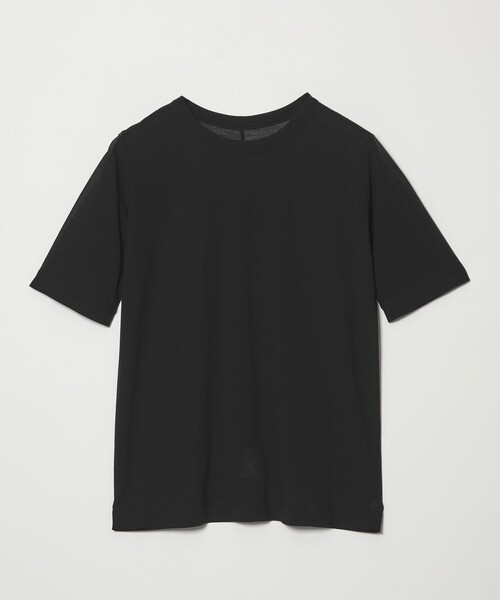 tシャツ 「conte」コットン シアー クルーネックTシャツ レディースの画像
