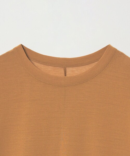 tシャツ 「conte」コットン シアー クルーネックTシャツ レディースの画像