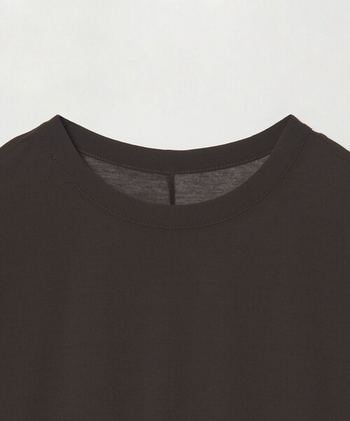 tシャツ 「conte」コットン シアー クルーネックTシャツ レディースの画像