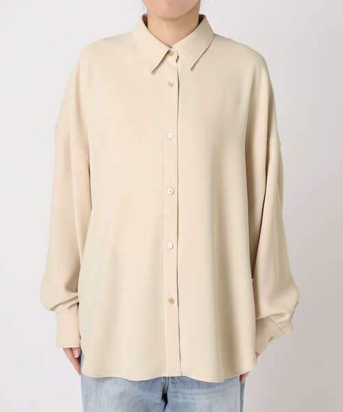 プラージュplage◆アサvolumeシャツ ベージュ plage（プラージュ） ブラウス シャツ Tuck Sleeves シャツ レディース