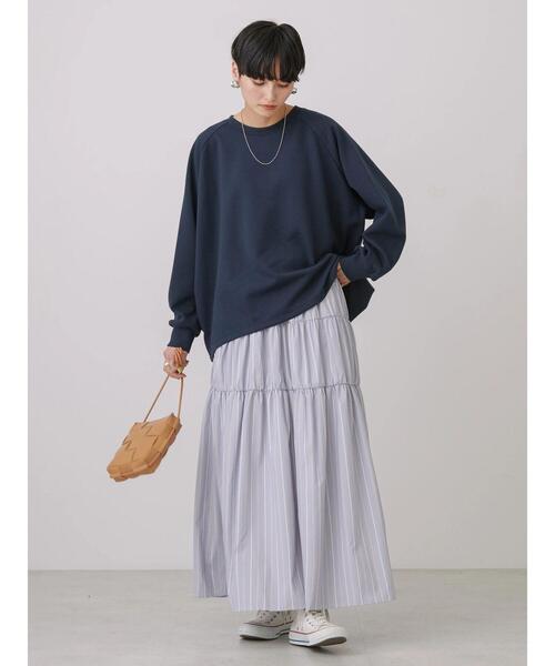 「AMERICAN HOLIC」 長袖カットソー M オフホワイト レディース_画像7
