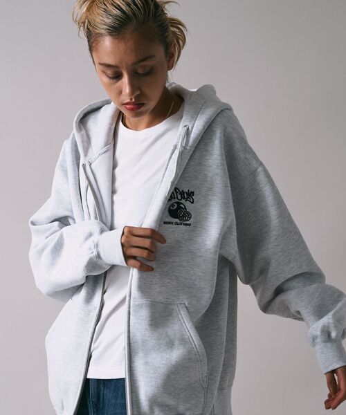 「BEN DAVIS」 ジップアップパーカー X-LARGE ブラック メンズ_画像2