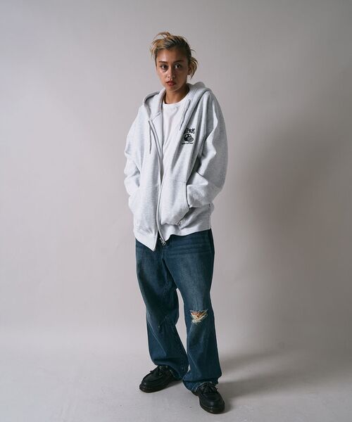 「BEN DAVIS」 ジップアップパーカー X-LARGE ブラック メンズ_画像5