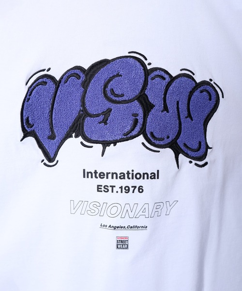 「VISION STREET WEAR」 半袖Tシャツ LARGE ピンク レディース_画像5