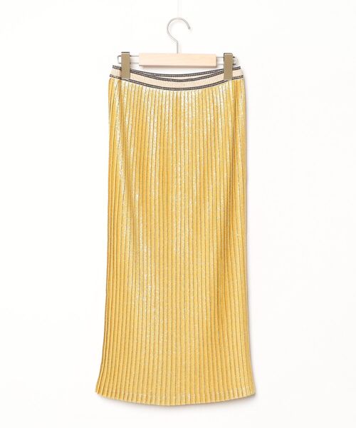 「BY MALENE BIRGER」 プリーツスカート - イエロー レディース_画像2