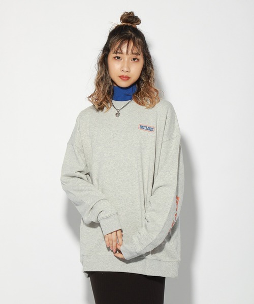 「PBLIM」 スウェットカットソー LARGE ネイビー レディース_画像2