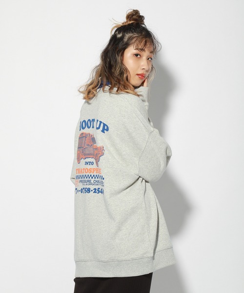 「PBLIM」 スウェットカットソー LARGE ネイビー レディース_画像8