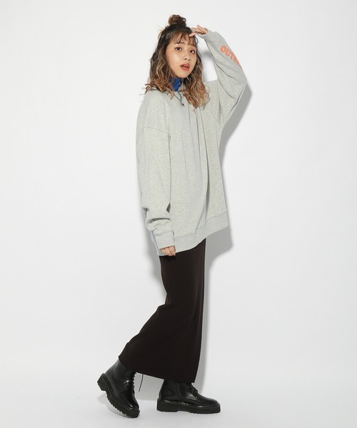 「PBLIM」 スウェットカットソー LARGE ネイビー レディース_画像9
