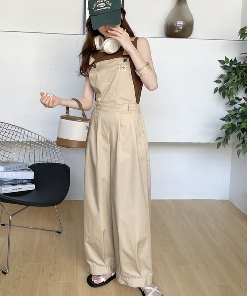 Java オーバーオール LARGE ベージュ レディース : ZOZOTOWN Yahoo!店 