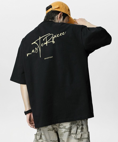 「JOHNNY WOLF」 半袖Tシャツ L ワイン メンズ_画像2