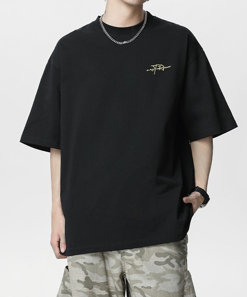 「JOHNNY WOLF」 半袖Tシャツ L ワイン メンズ_画像3