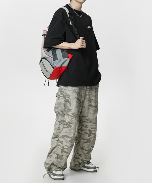 「JOHNNY WOLF」 半袖Tシャツ L ワイン メンズ_画像5