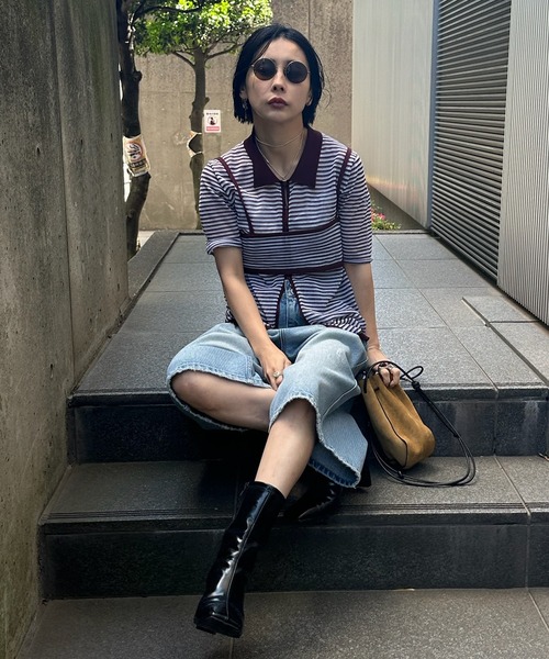 トップス AmeriMEDI BUSTIER SET SHIRRING SHORT TOP Ameri（アメリ