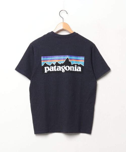 patagonia（パタゴニア） ワンポイント長袖Tシャツ X-SMALL ネイビー