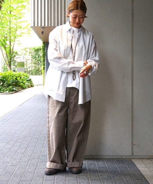 「JOURNAL STANDARD LUXE」 長袖シャツ FREE ホワイト レディース_画像4