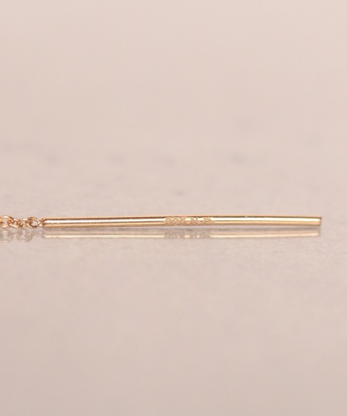ピアス 「WEB限定」K18vermeil ローズ アメリカンピアス レディースの画像