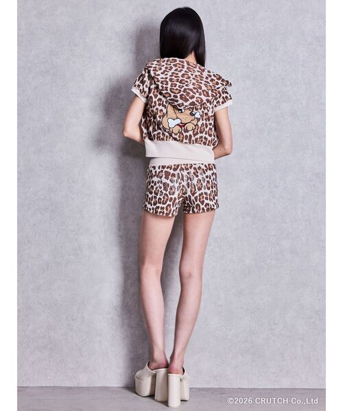 GYDA（ジェイダ） パーカー GYDA×GALFY leopard pileパーカー