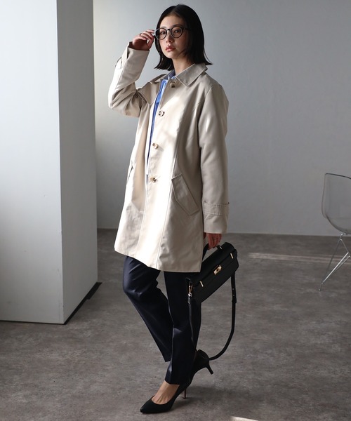 「RIRIYANO」 トレンチコート LARGE ライトベージュ レディース_画像2