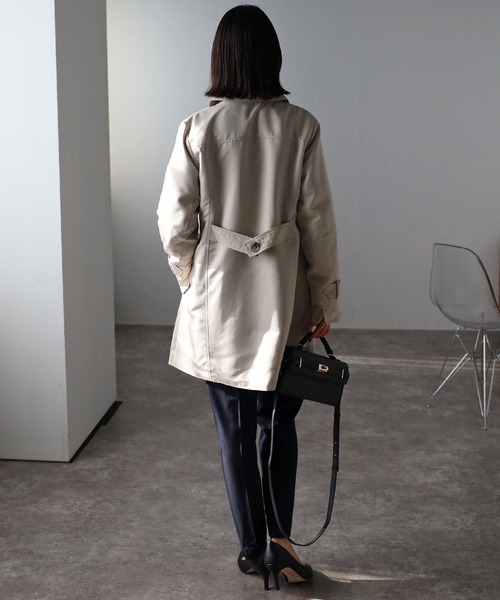 「RIRIYANO」 トレンチコート LARGE ライトベージュ レディース_画像3