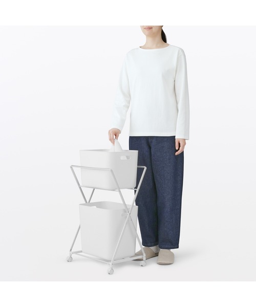 無印良品（MUJI） ランドリーグッズ アルミ たためる軽量 ランドリー
