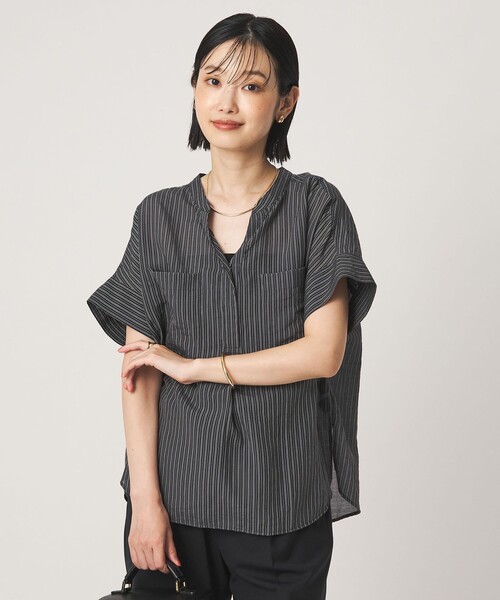 【シアー半袖ブラウス】green label relaxing シアー半袖ブラウス】green label relaxing green label relaxing