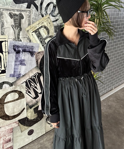 「apres jour mignon」 ドッキングワンピース X-LARGE グレー レディース_画像3