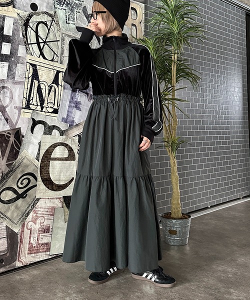「apres jour mignon」 ドッキングワンピース X-LARGE グレー レディース_画像6