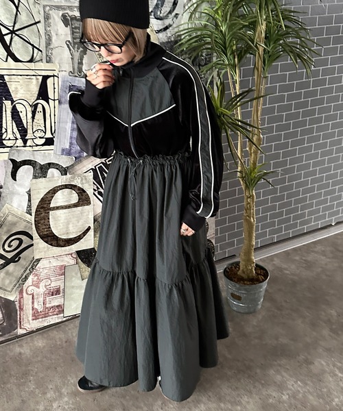 「apres jour mignon」 ドッキングワンピース X-LARGE グレー レディース_画像7