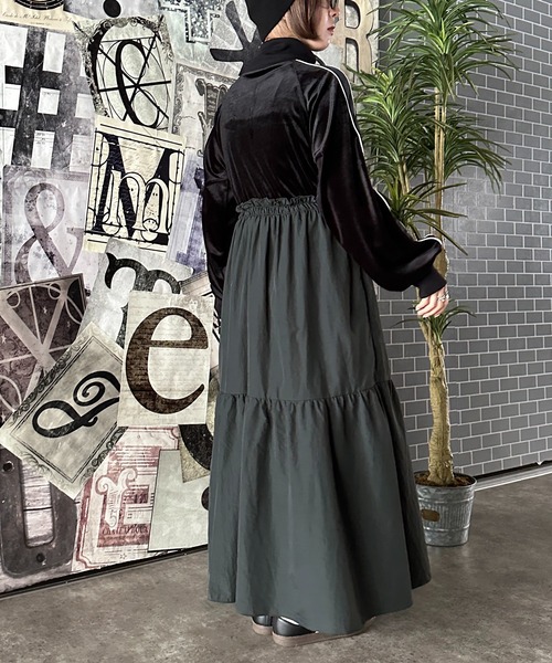 「apres jour mignon」 ドッキングワンピース X-LARGE グレー レディース_画像9