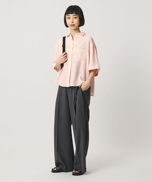 BEAUTY＆YOUTH UNITED ARROWS ブラウス シャツ 夏 半袖 シアー バック