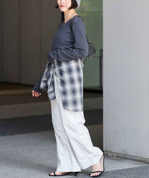 「JOURNAL STANDARD relume」 パンツ 38 ブラウン レディース_画像7