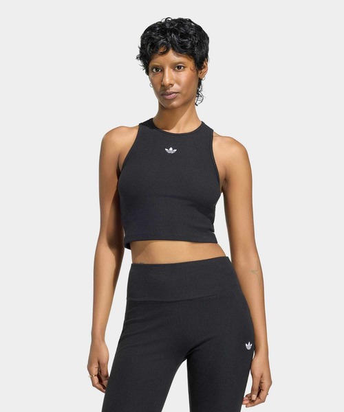 adidas（アディダス） タンクトップ ノースリーブ エッセンシャル リブ