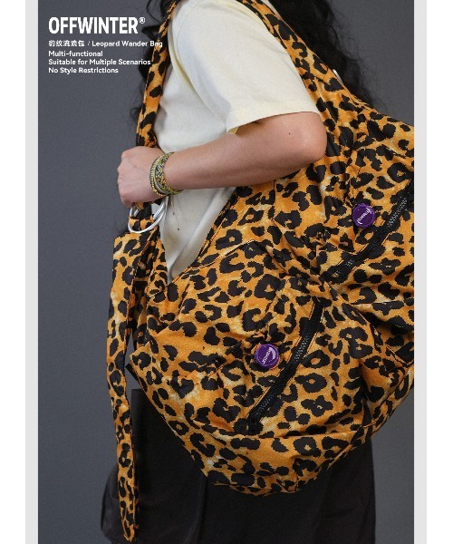 ショルダーバッグ 「OFFWINTER」柄 ワッシャー 2WAY Hobo ショルダー