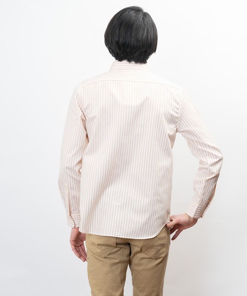 「Healthknit Product」 長袖シャツ L ベージュ メンズ_画像4