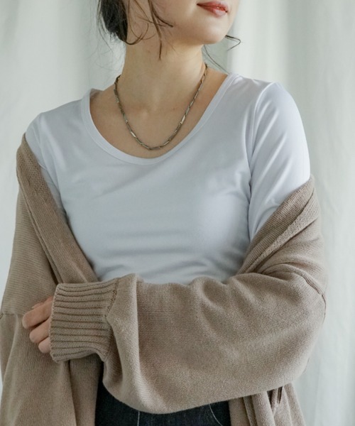 aimoha（アイモハ） インナーシャツ 肌着 裏起毛ヒートカットソー