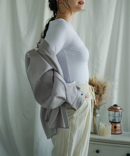 aimoha（アイモハ） インナーシャツ 肌着 裏起毛ヒートカットソー