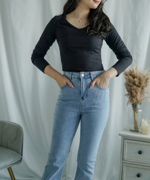 aimoha（アイモハ） インナーシャツ 肌着 裏起毛ヒートカットソー