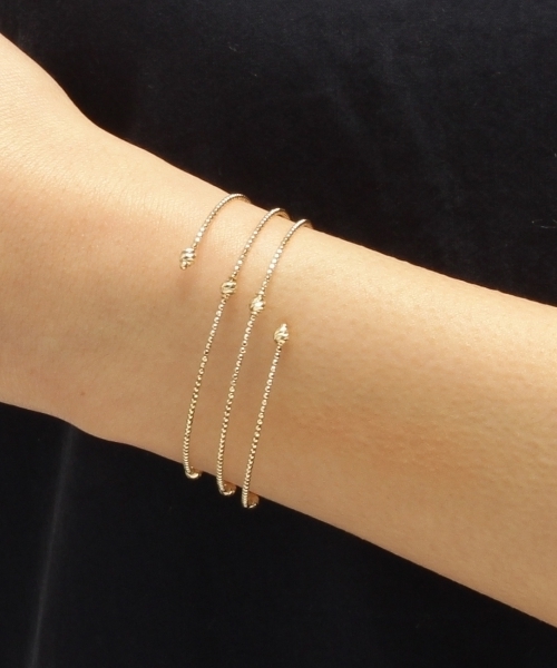 COCOSHNIK（ココシュニック） ブレスレット K10ハニー カットボール