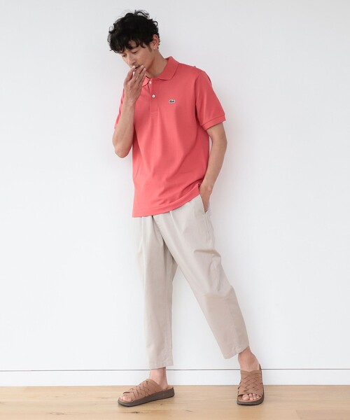B：MING by BEAMS（ビーミング by ビームス） ポロシャツ LACOSTE