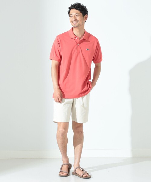 B：MING by BEAMS（ビーミング by ビームス） ポロシャツ LACOSTE