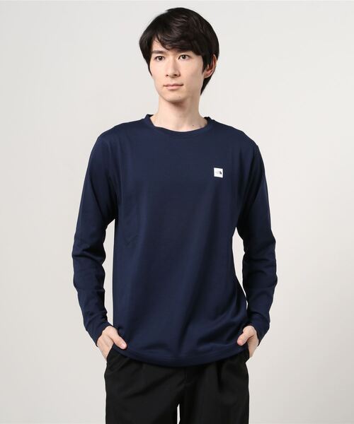 楽天市場】the north face l/s square logo sleeve teeの通販