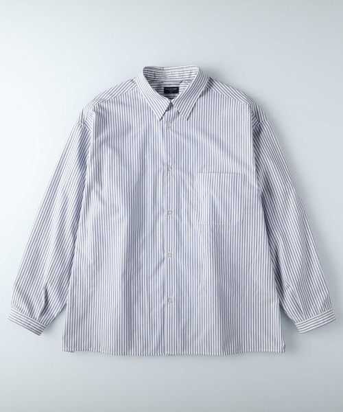 Number ストライプシャツ N.B.F.B. BACK NUMBER トップス 【BACK NUMBER】ビッグシルエット