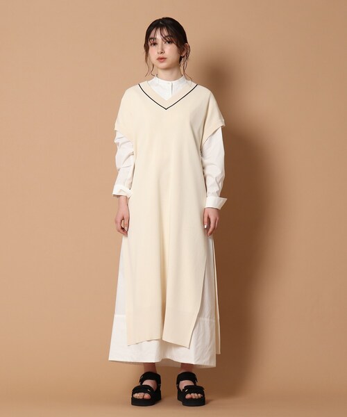 超歓迎好評 ワンピース ダブルジャカードニットジレワンピース ZOZOTOWN PayPayモール店 - 通販 - PayPayモール 低価特価