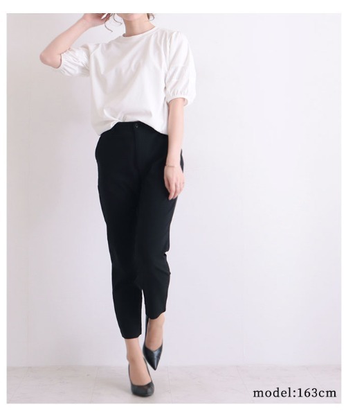定番日本製 tシャツ PayPayモール店 - 通販 - PayPayモール Tシャツ プリーツ袖のシンプルなカットソー ZOZOTOWN 人気好評