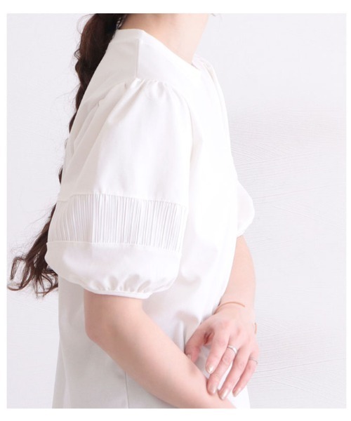 定番日本製 tシャツ PayPayモール店 - 通販 - PayPayモール Tシャツ プリーツ袖のシンプルなカットソー ZOZOTOWN 人気好評