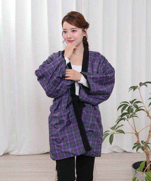 KYOETSU（京越） コート アウター リバーシブルフリース半纏 B