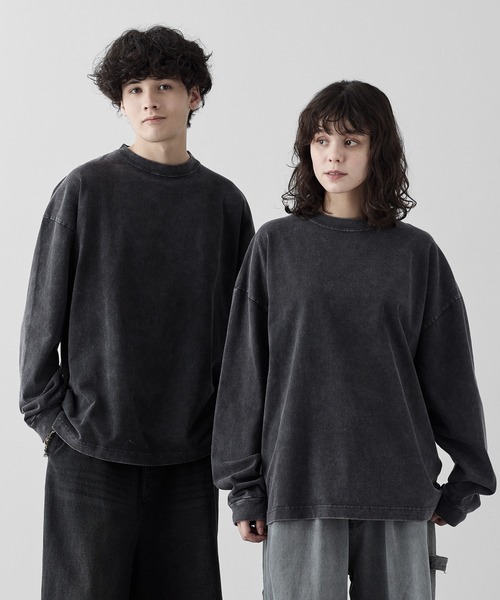 Charbon ロングスリーブTシャツ　ショート丈 RUUBON tシャツ 「RUUBON」rustic long sleeve Tee / ラスティック